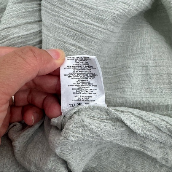 Salty Lemon Sage Green Sleeveless Tiered Midi Dress NWT Size Medium - Picture 7 of 10